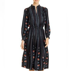 SOLD ‼️ Tory Burch Printed Long Sleeve Dress Size: 10 $598 NWT
